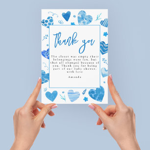 Sweetheart   Baby Shower Thank You Card