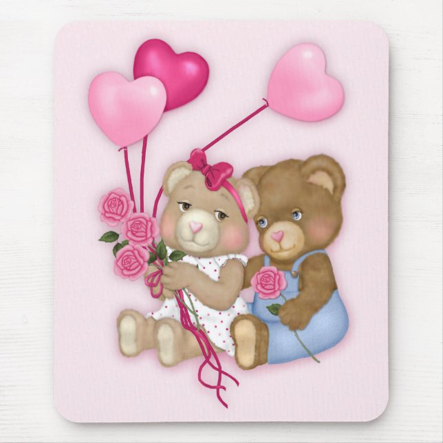 Sweetheart Bears Mouse Mat (Front)