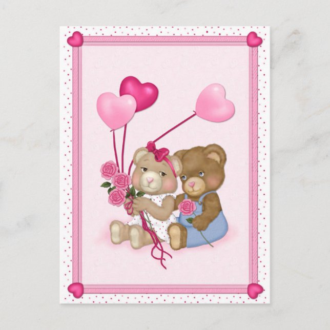 Sweetheart Bears Postcard (Front)