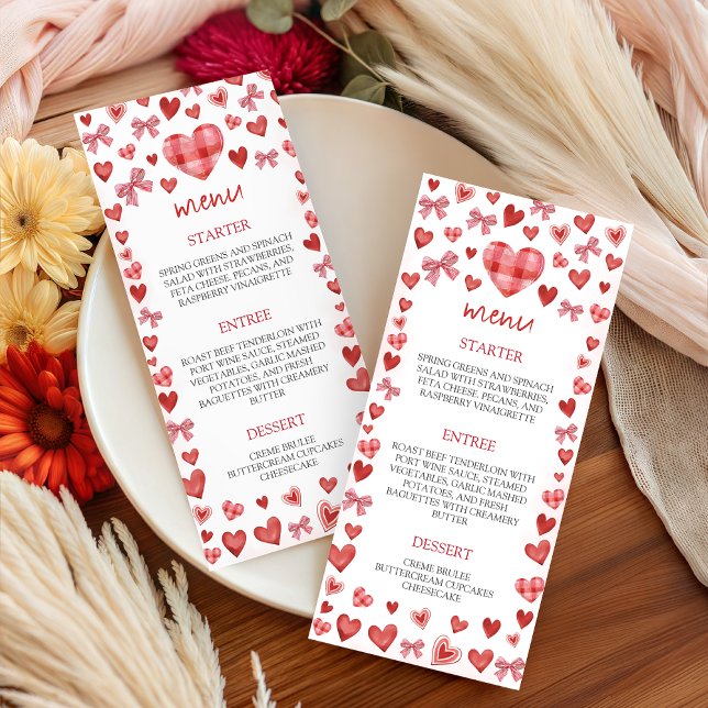 Sweetheart Birthday Party Menu Sign (Creator Uploaded)