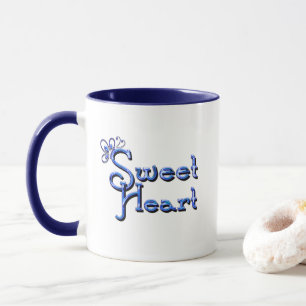 Sweetheart blue mug