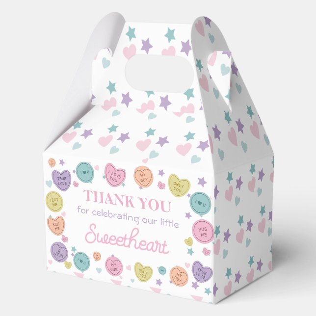 Sweetheart Candy Valentine Birthday Favour Boxes (Front)