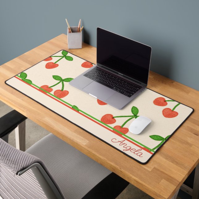 Sweetheart Cherries Desk Mat (Office 2)