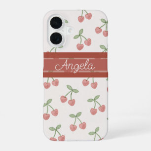 Sweetheart Cherries iPhone 16 Case