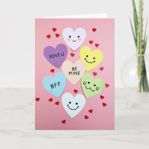 Sweetheart Conversation Hearts Card