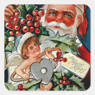 Sweetheart Days Christmas Square Sticker