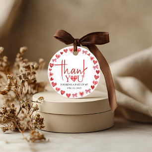 Sweetheart First Birthday Favor Tag