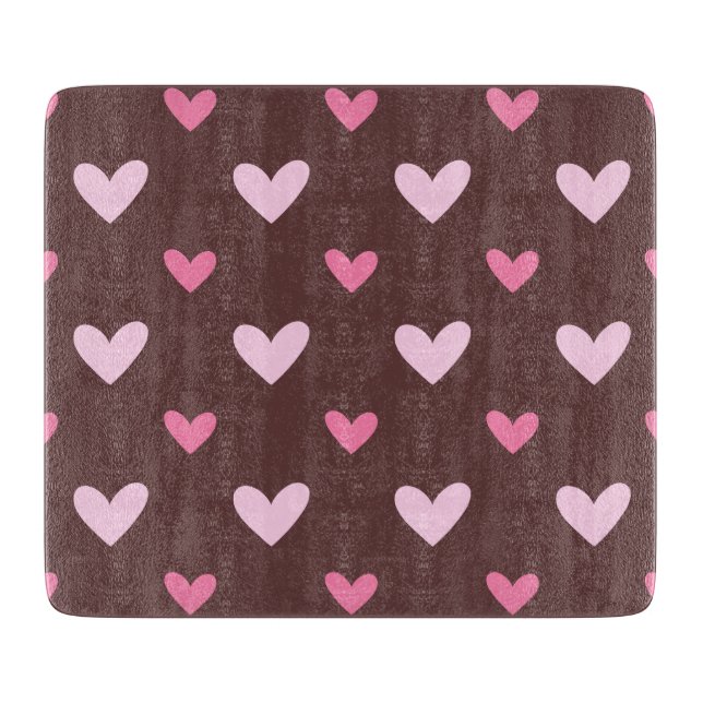 Sweetheart Glass Cutting Board (Front)
