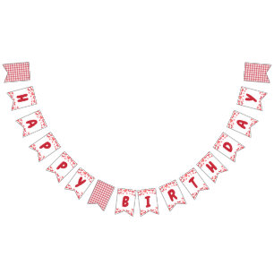 Sweetheart Happy Birthday Banner with Hearts