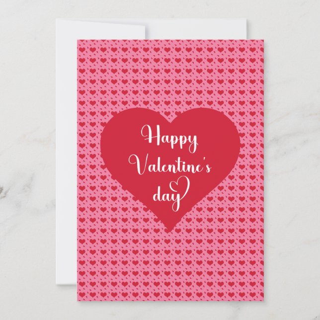Sweetheart Hearts Happy Valentine’s Day Card (Front)