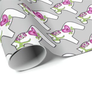 Sweetheart horses wrapping paper