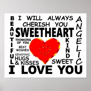 Sweetheart I Love You Poster