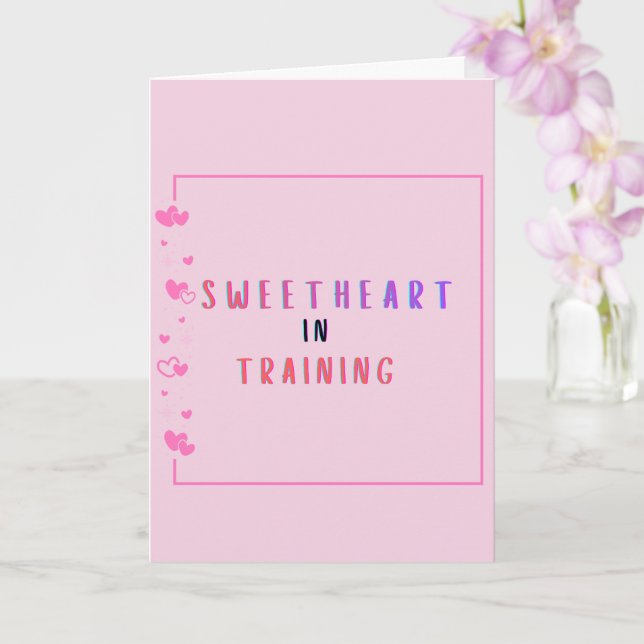 Sweetheart in Training Proposal Card  (Orchid)