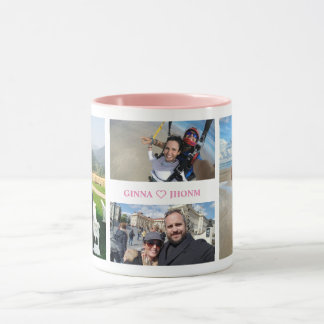 Sweetheart Initials EDITABLE COLOR Photo Mug