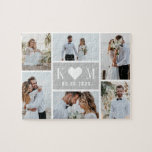Sweetheart Initials Editable Colour Photo Puzzle<br><div class="desc">Photo gifts make the best gifts! Easily personalised with your text and/or photo(s) for a custom look. Designed by Berry Berry Sweet,  Modern Stationery and Personalised Gifts. Visit our website at www.berryberrysweet.com to see our full product lines.</div>