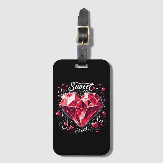 Sweetheart Luggage Tag (Front Vertical)