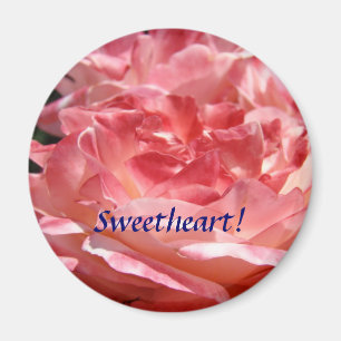 Sweetheart! magnet gifts Pink Rose Flower Garden