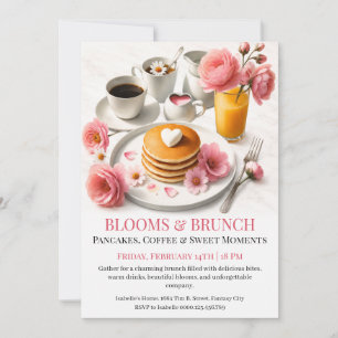 Sweetheart Pancake Brunch - Valentine's day Invitation