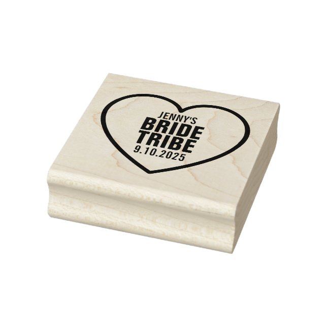 Sweetheart Personalised Bride Tribe Rubber Stamp (Stamp)