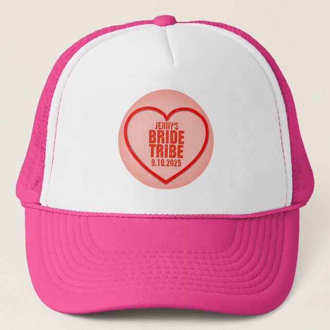 Sweetheart Personalised Bride Tribe Trucker Hat (Front)