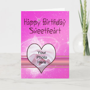 Sweetheart Photo Birthday Card