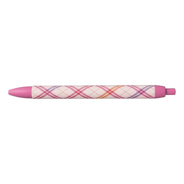 Sweetheart Plaid  Black Ink Pen (Front)