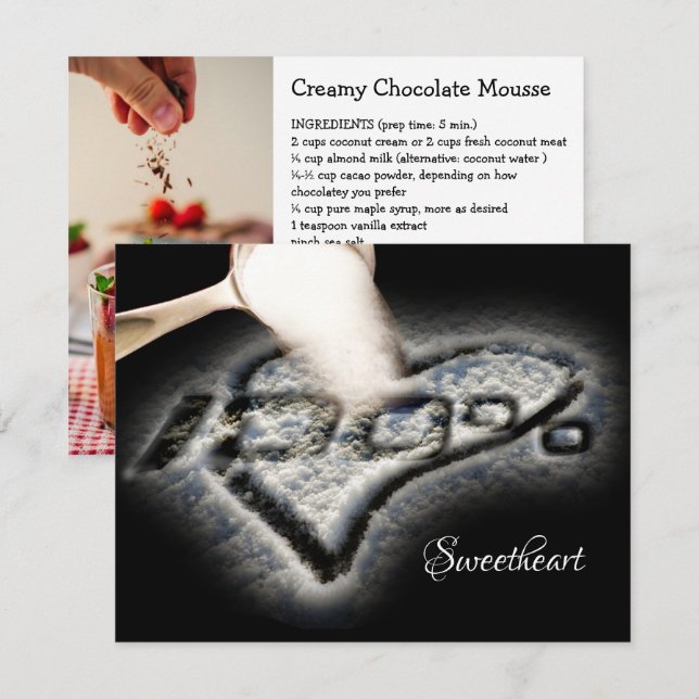 Sweetheart Recipe Greeting Card (Front/Back)