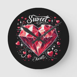 Sweetheart Round Clock