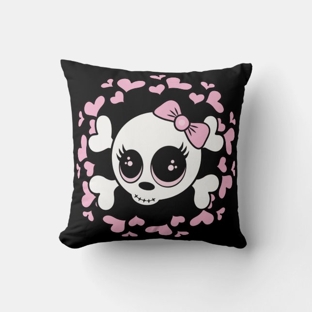 Sweetheart Skull Cushion (Front)