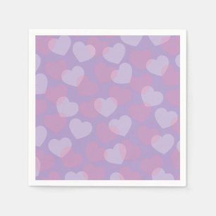 Sweetheart Sprinkle   Lavender Heart Party Napkins