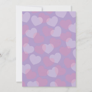 Sweetheart Sprinkle   Pink & White Hearts Greeting Holiday Card