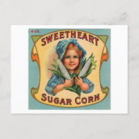 Sweetheart Sugar Corn Vintage Label