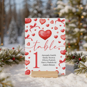 Sweetheart Table Number Card Printable Pedestal Sign