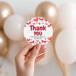 Sweetheart Thank You Favor Tag