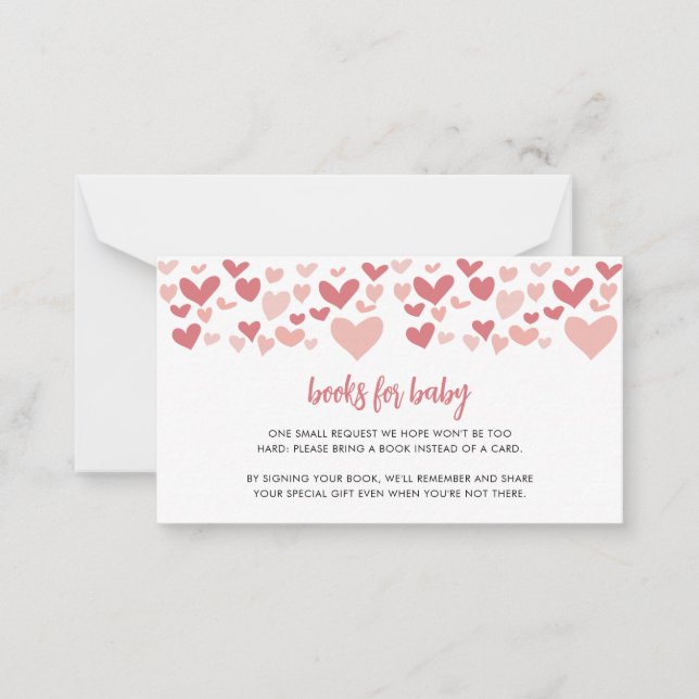 Sweetheart Valentines Baby Shower Books for Baby  Card (Front)