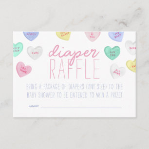 Sweetheart Valentine's Day Diaper Raffle Card