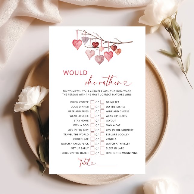 Sweetheart Valentines Would She Rather Game (Creator Uploaded)