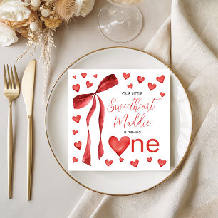 Sweetheart Watercolor Hearts Napkins