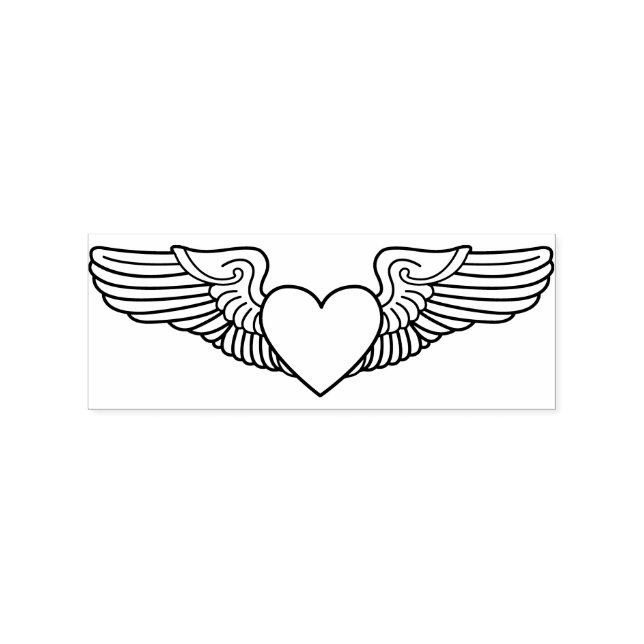 Sweetheart Wings Military Spouse Stamp (Imprint)