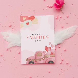 Sweetheart's Delivery Valentine's Postcard