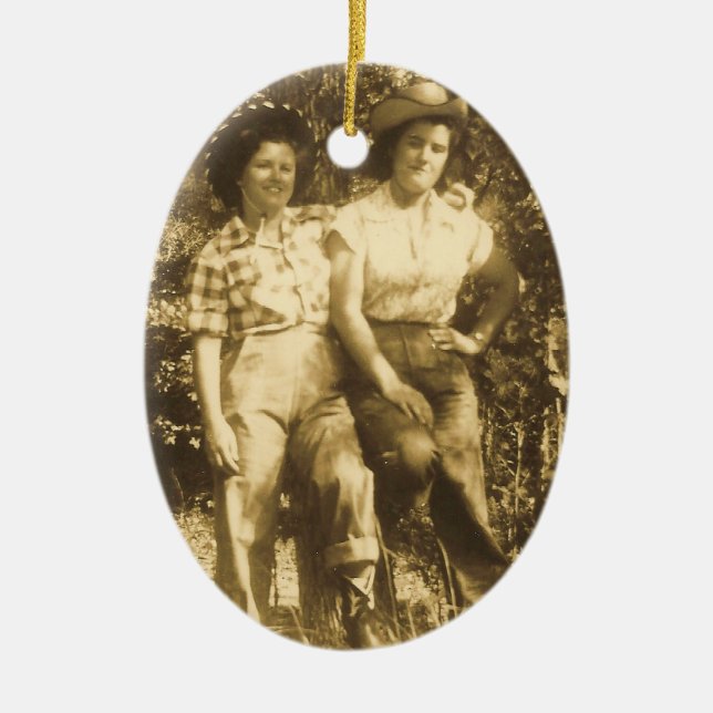 SWEETHEARTS OF THE RODEO ORNAMENT (Front)