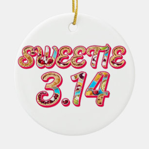 Sweetie 3.14 (Filled with Pies) Ceramic Tree Decoration