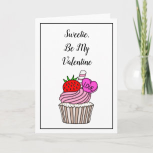 Sweetie Be My Valentine Valentine's Day Card