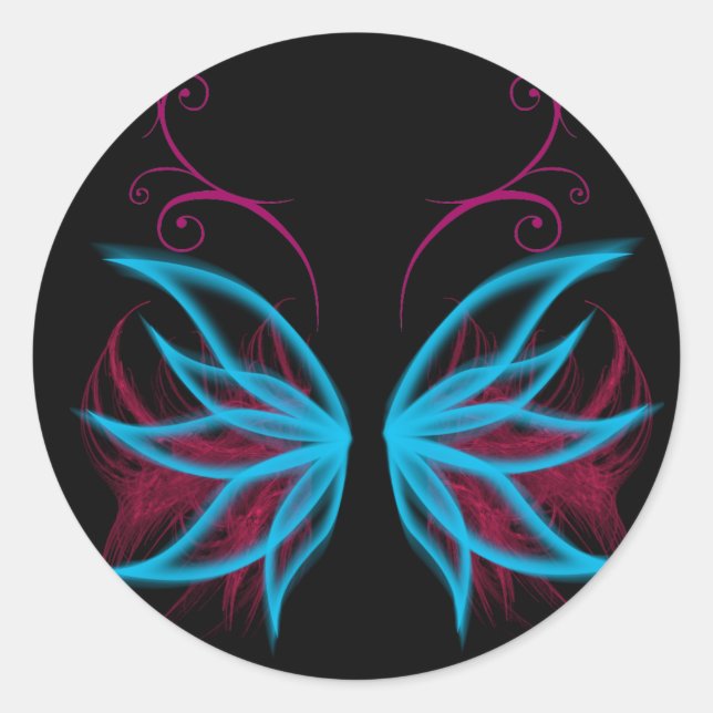 Sweetie Black Classic Round Sticker (Front)