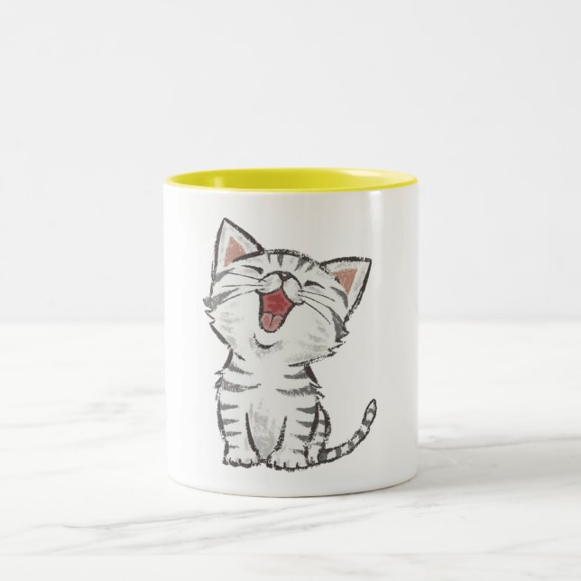 Sweetie Cat Two-Tone Coffee Mug (Center)
