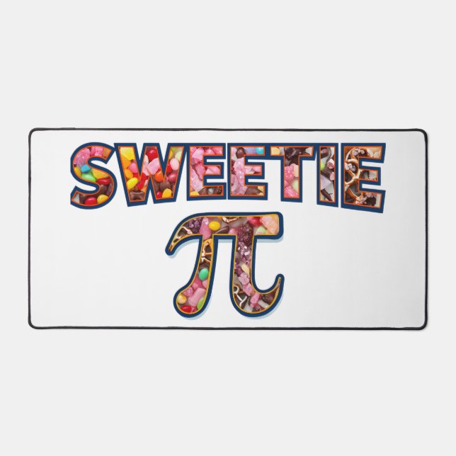 Sweetie Pi (Filled with Sweeties) Desk Mat (Front)