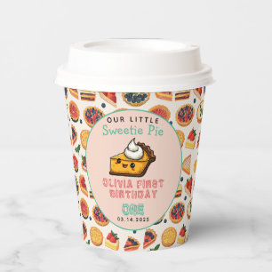 Sweetie Pie - Pi Day 1st Birthday Party Paper Cups