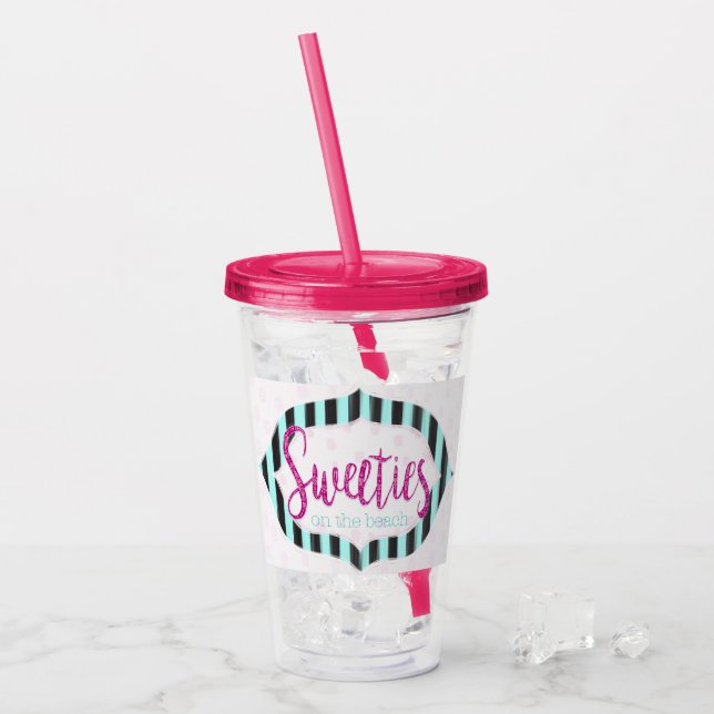 Sweeties milkshake and drink cup. acrylic tumbler (Front Ice)
