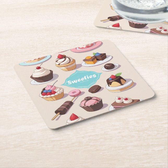 Sweeties Paper Coaster (Angled)