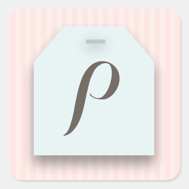 Sweetly Chic Teacup Teabag Party Sticker (Front)